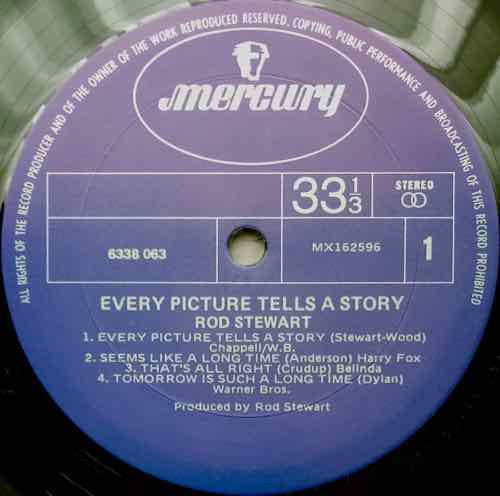 Rod Stewart : Every Picture Tells A Story (LP, Album, RP, Tri)