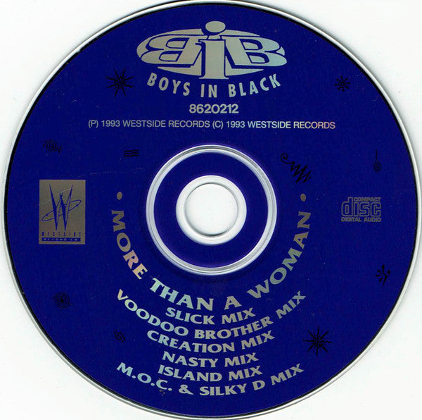Boys In Black : More Than A Woman (CD, Single, Car)