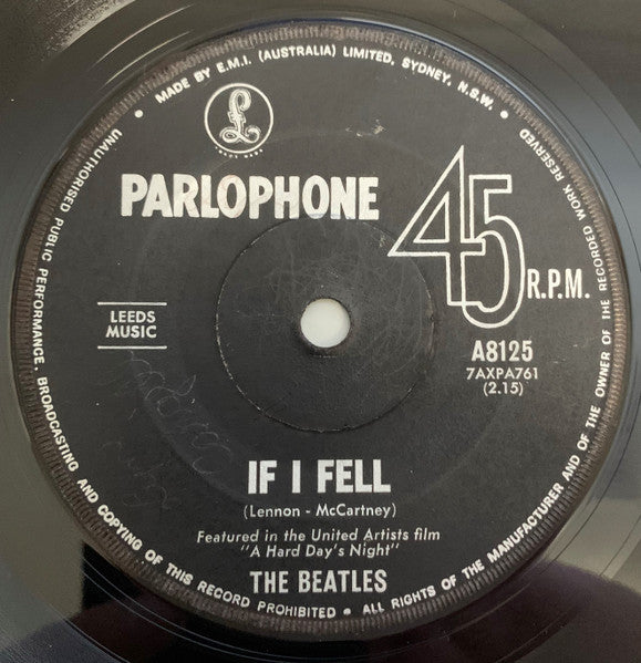 The Beatles : I Should Have Known Better (7", Single, Mono)