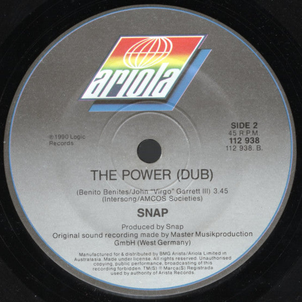 Snap! : The Power (7", Single)