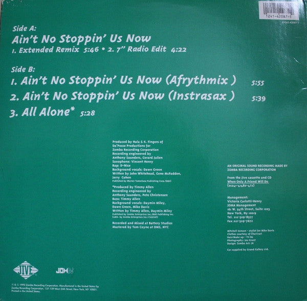 Mike Davis (7) : Ain't No Stoppin' Us Now (12")