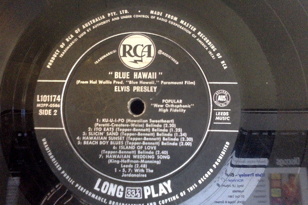 Elvis Presley : Blue Hawaii (LP, Album, Mono)