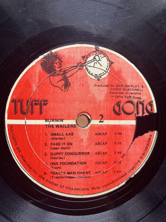The Wailers : Burnin' (LP, Album)