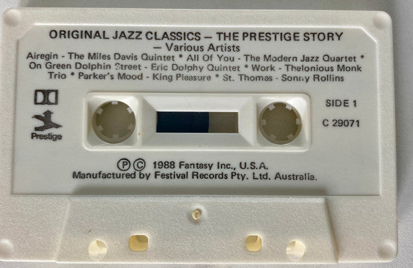 Various : Original Jazz Classics - The Prestige Sampler (Cass)