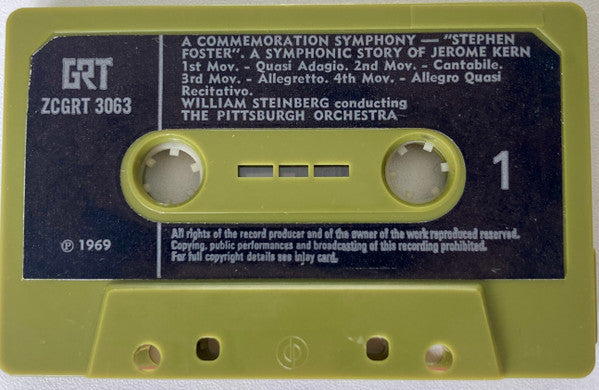 William Steinberg, Pittsburgh Symphony Orchestra, Stephen Foster : Stephen Foster, A Commemoration Symphony / A Symphonic Story Of Jerome Kern (Cass, Comp)