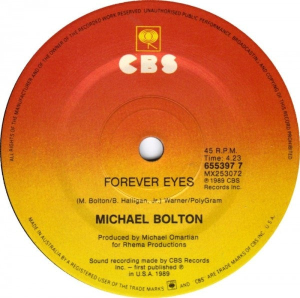 Michael Bolton : How Am I Supposed To Live Without You (7", Single)