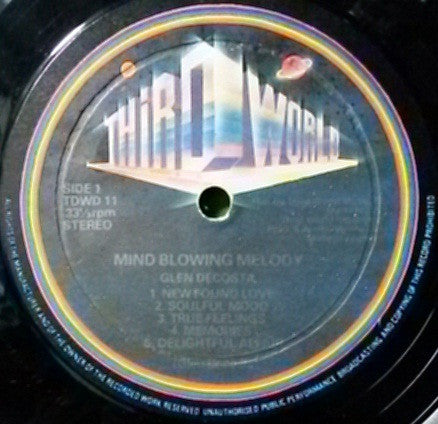 Glen Da-Casta* : Mind Blowing Melody (LP, Album)