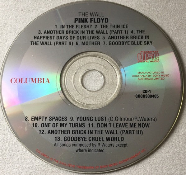 Pink Floyd : The Wall (2xCD, Album, RE)