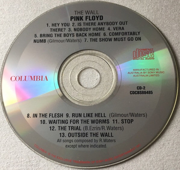 Pink Floyd : The Wall (2xCD, Album, RE)