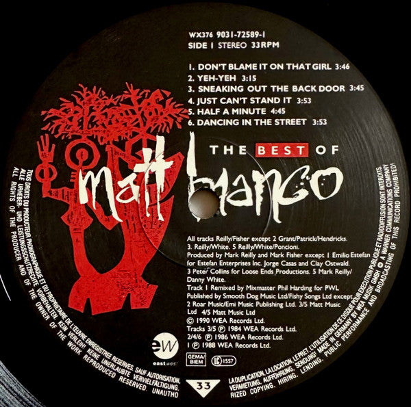Matt Bianco : The Best Of Matt Bianco (LP, Comp)