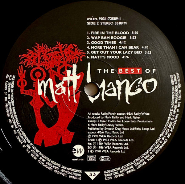 Matt Bianco : The Best Of Matt Bianco (LP, Comp)