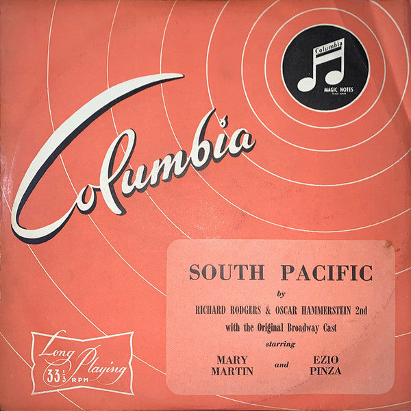 Mary Martin, Ezio Pinza, Rodgers & Hammerstein With "South Pacific" Original Broadway Cast : South Pacific (LP, Album)