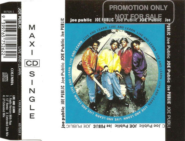 Joe Public : Live And Learn (CD, Single)