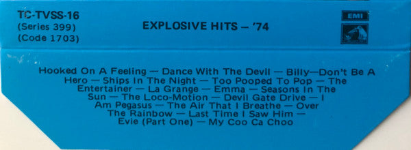 Various : Explosive Hits '74 (Cass, Comp)