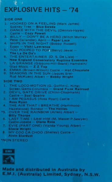Various : Explosive Hits '74 (Cass, Comp)