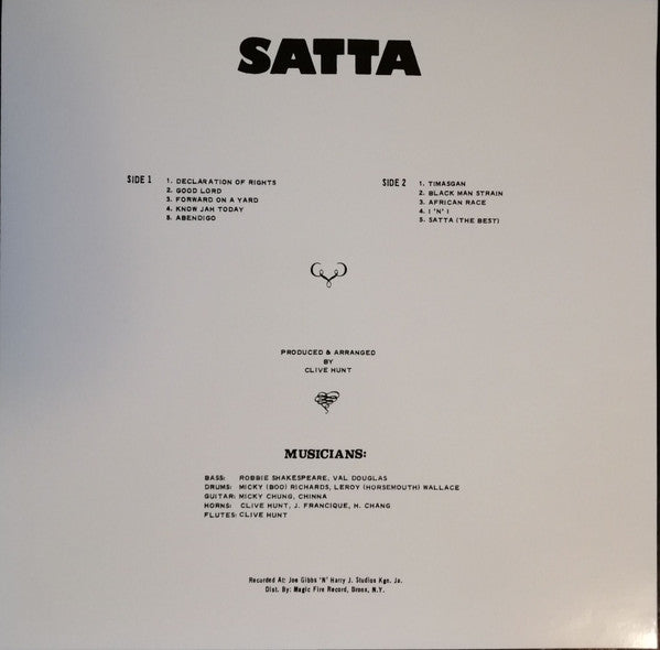 The Abyssinians : Satta (LP, Album, RE, Red)