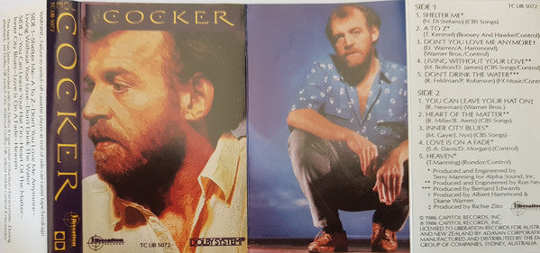 Joe Cocker : Cocker (Cass, Dol)