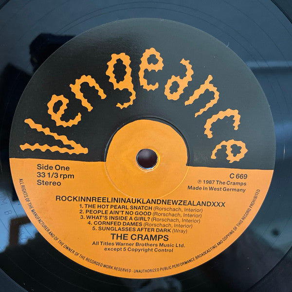 The Cramps : RockinnReelinInAucklandNewZealandXXX (LP, Album)