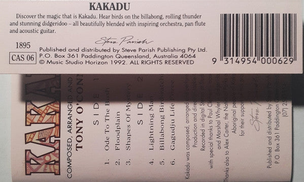 Tony O'Connor (2) : Kakadu (Cass, Album)
