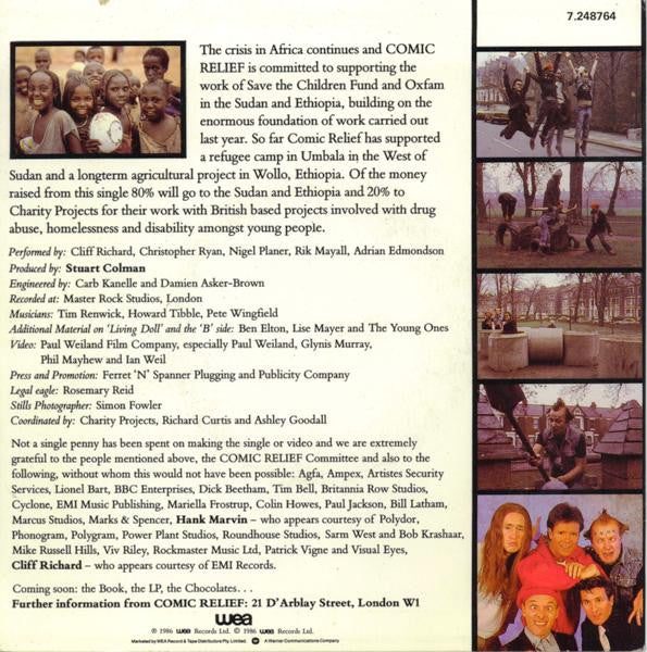 Cliff Richard And The Young Ones Featuring Hank Marvin : Living Doll (7", Single)