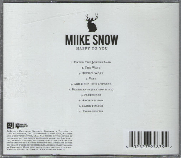 Miike Snow : Happy To You (CD, Album)