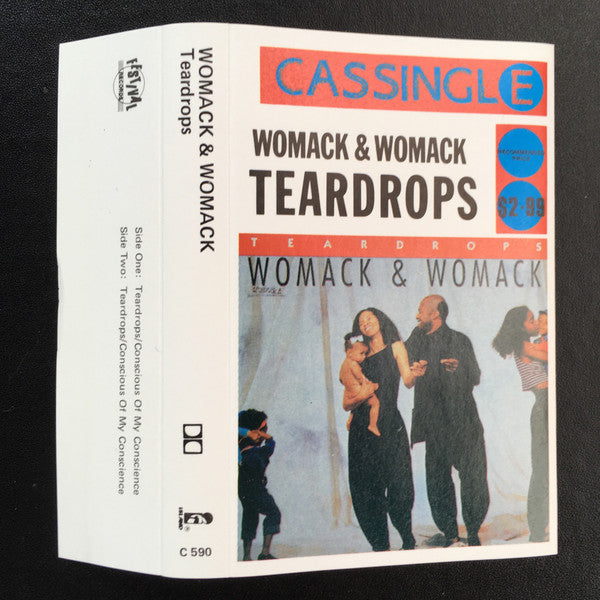 Womack & Womack : Teardrops (Cass, Single)
