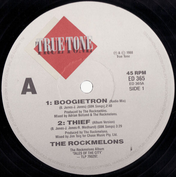 The Rockmelons : Boogietron (12")