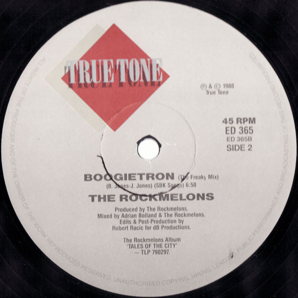 The Rockmelons : Boogietron (12")
