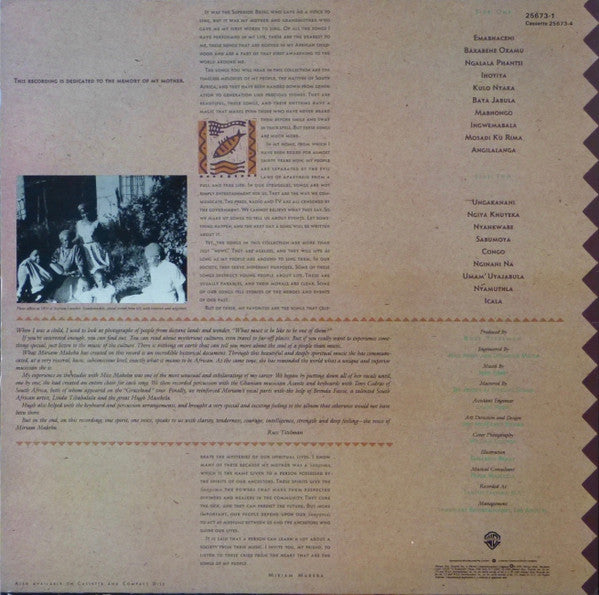 Miriam Makeba : Sangoma (LP, Album)
