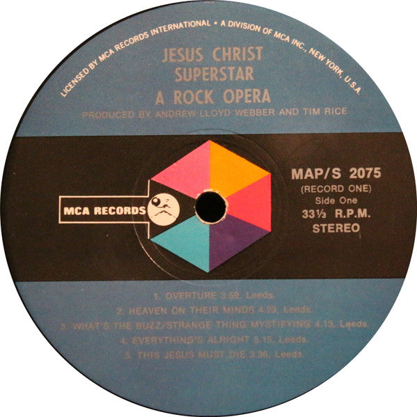Andrew Lloyd Webber And Tim Rice : Jesus Christ Superstar (A Rock Opera) (2xLP, Album)