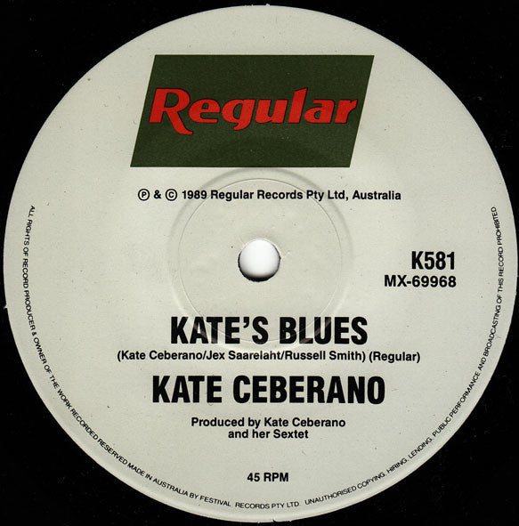 Kate Ceberano : Bedroom Eyes (7", Single, Ltd)