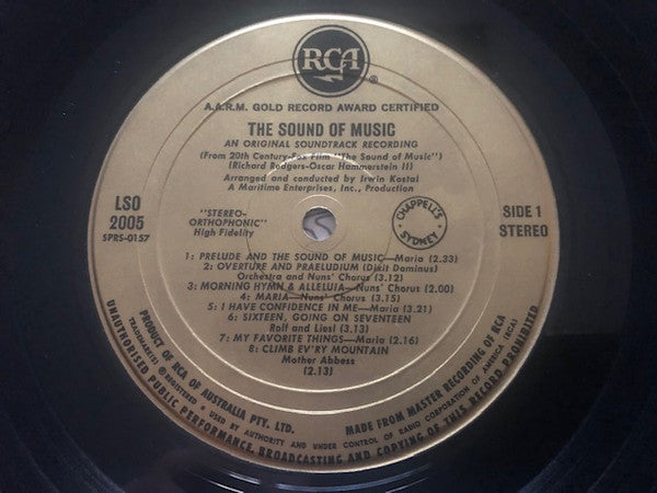 Rodgers & Hammerstein : The Sound Of Music ~ An Original Soundtrack Recording (LP, Album, RE, Gol)