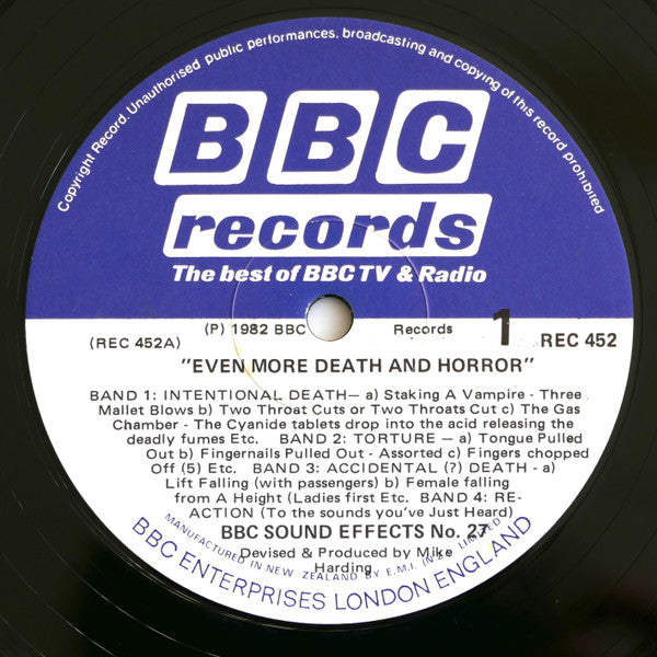 Mike Harding (3) : Even More Death And Horror (LP, Album)