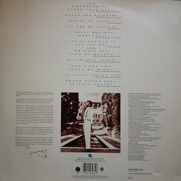 Tommy Page : From The Heart (LP, Album)