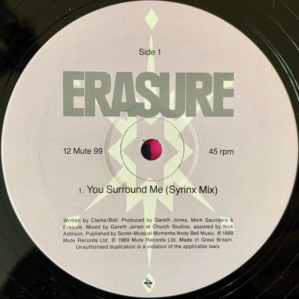 Erasure : You Surround Me (12", Single)