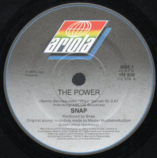 Snap! : The Power (7", Single)
