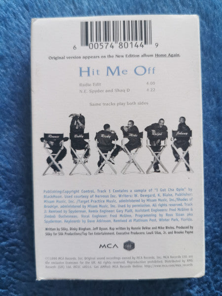 New Edition : Hit Me Off (Cass, Single)