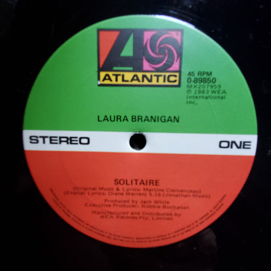 Laura Branigan : Solitaire / Gloria (12")