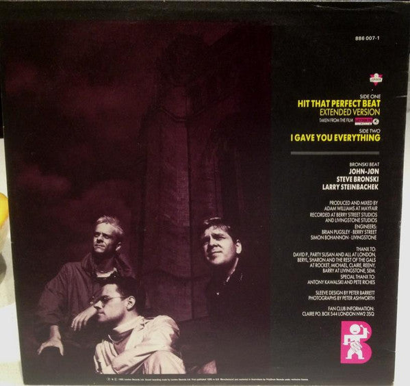 Bronski Beat : Hit That Perfect Beat (12")
