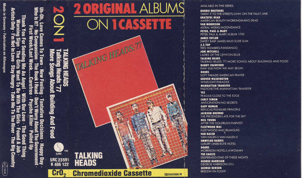 Talking Heads : Talking Heads '77 / More Songs About Buildings And Food (Cass, Album, Comp)