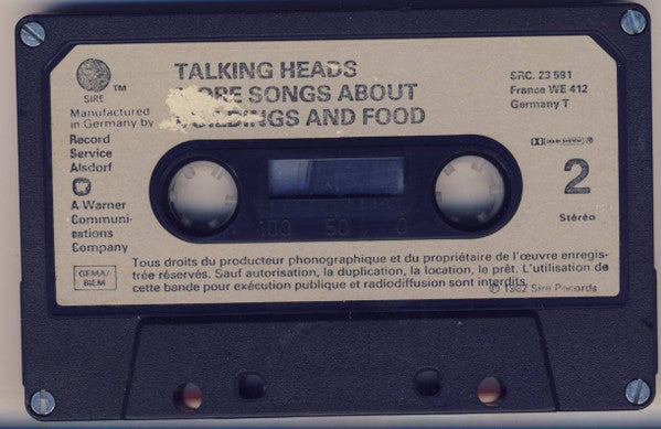 Talking Heads : Talking Heads '77 / More Songs About Buildings And Food (Cass, Album, Comp)