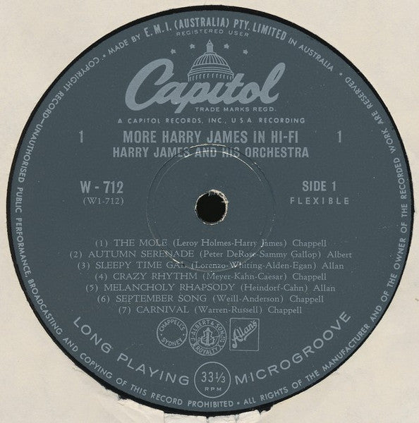 Harry James (2) : More Harry James In Hi-Fi (LP, Album, Mono)
