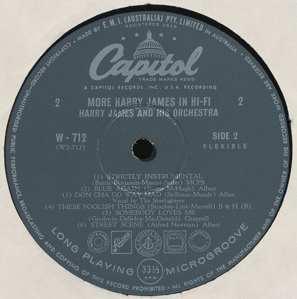 Harry James (2) : More Harry James In Hi-Fi (LP, Album, Mono)