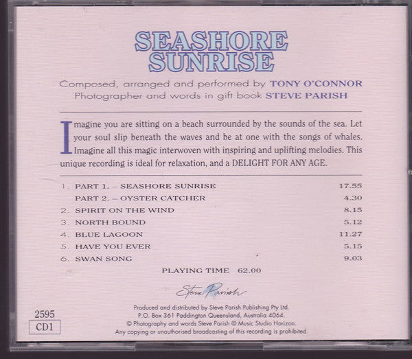 Tony O'Connor (2) : Seashore Sunrise (CD, Album, P/Mixed)
