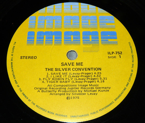 Silver Convention : Save Me (LP, Album)