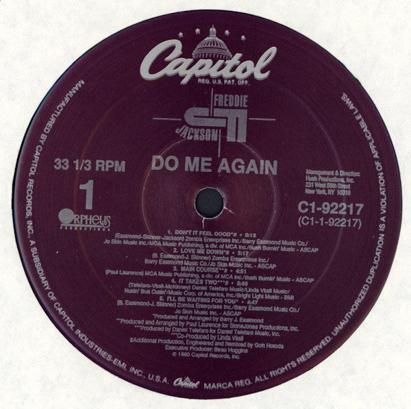 Freddie Jackson : Do Me Again (LP, Album)