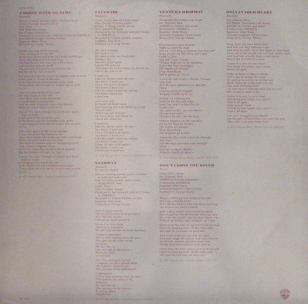America (2) : History · America's Greatest Hits (LP, Comp)