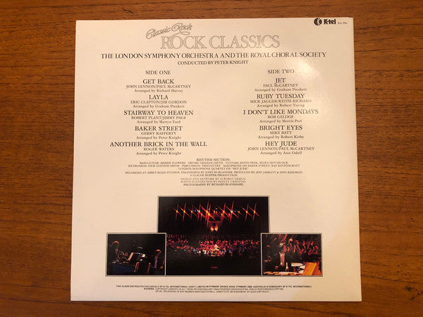London Symphony Orchestra And The Royal Choral Society : Classic Rock, Rock Classics (LP, Album, Gat)