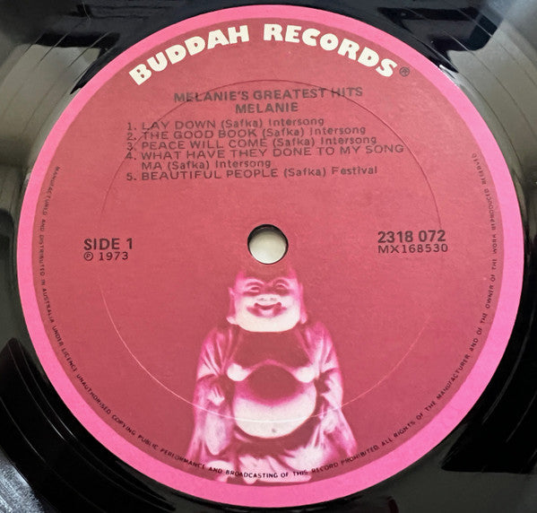 Melanie (2) : Melanie's Greatest Hits (LP, Comp, RE)