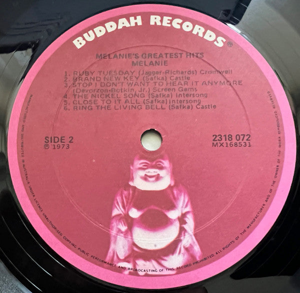 Melanie (2) : Melanie's Greatest Hits (LP, Comp, RE)